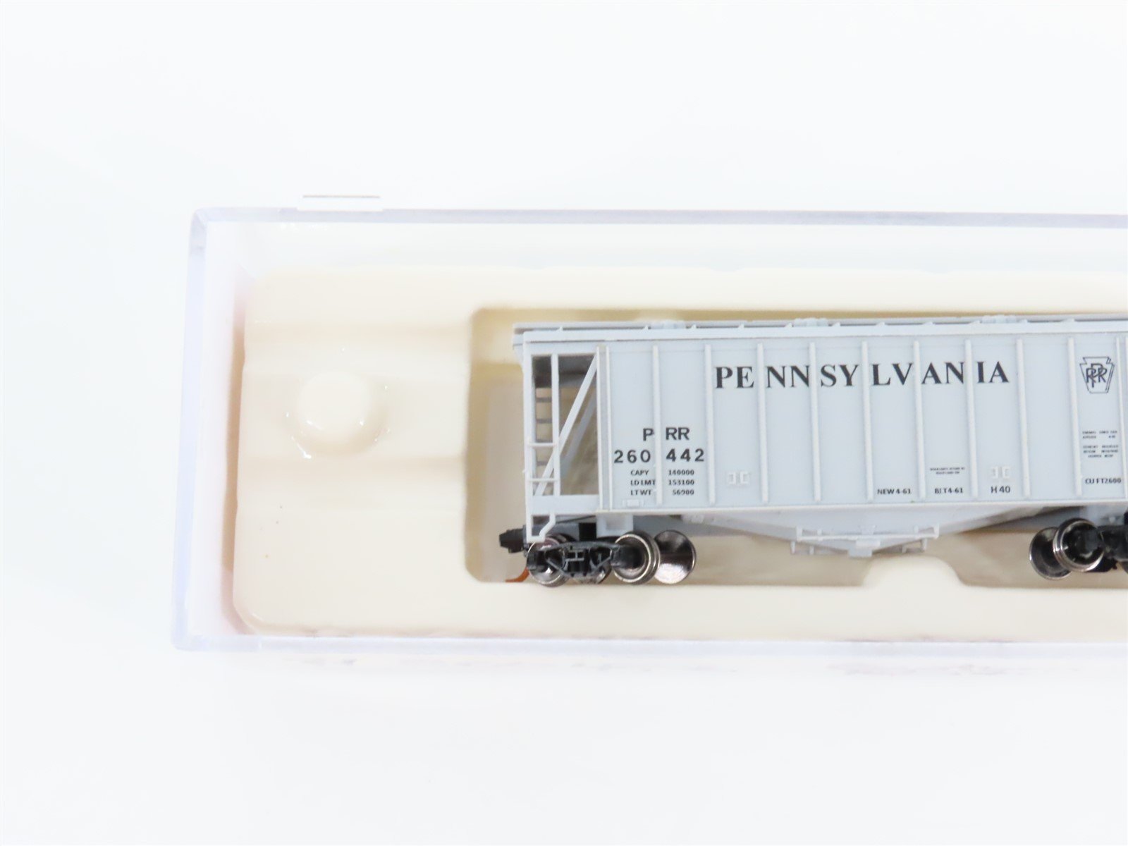 N Scale Atlas Trainman 3850 PRR Pennsylvania 40' Airslide Hopper #260442 Custom