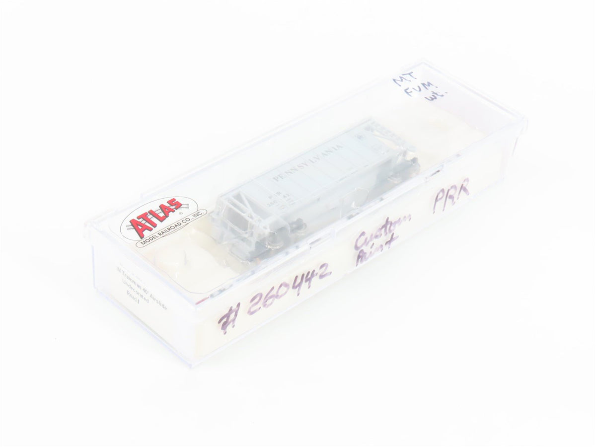 N Scale Atlas Trainman 3850 PRR Pennsylvania 40&#39; Airslide Hopper #260442 Custom