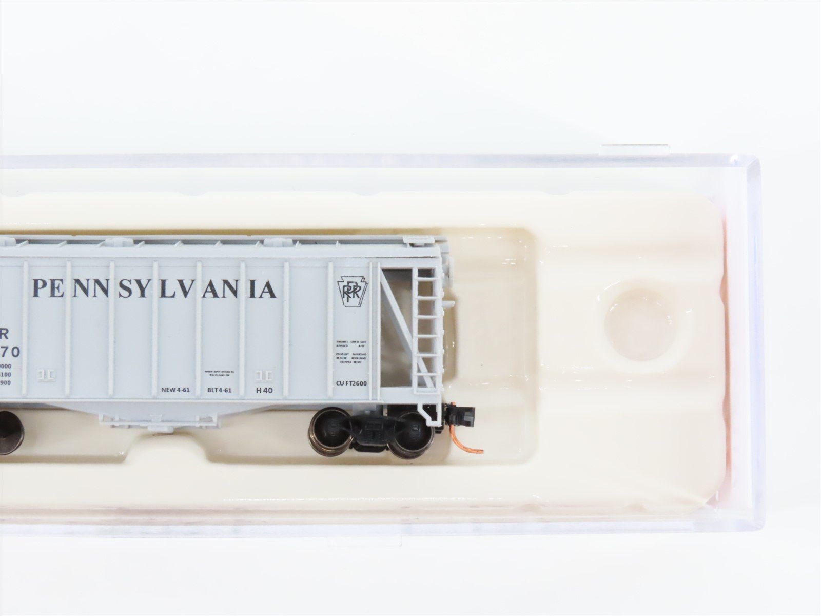 N Scale Atlas Trainman 3850 PRR Pennsylvania 40' Airslide Hopper #260470 Custom