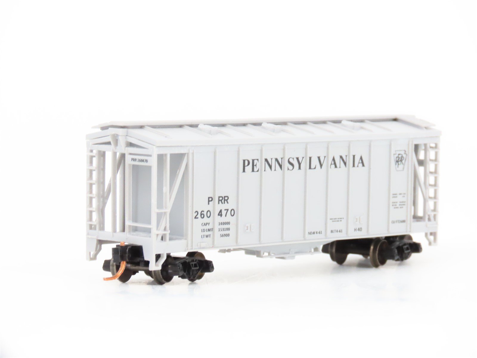 N Scale Atlas Trainman 3850 PRR Pennsylvania 40' Airslide Hopper #260470 Custom