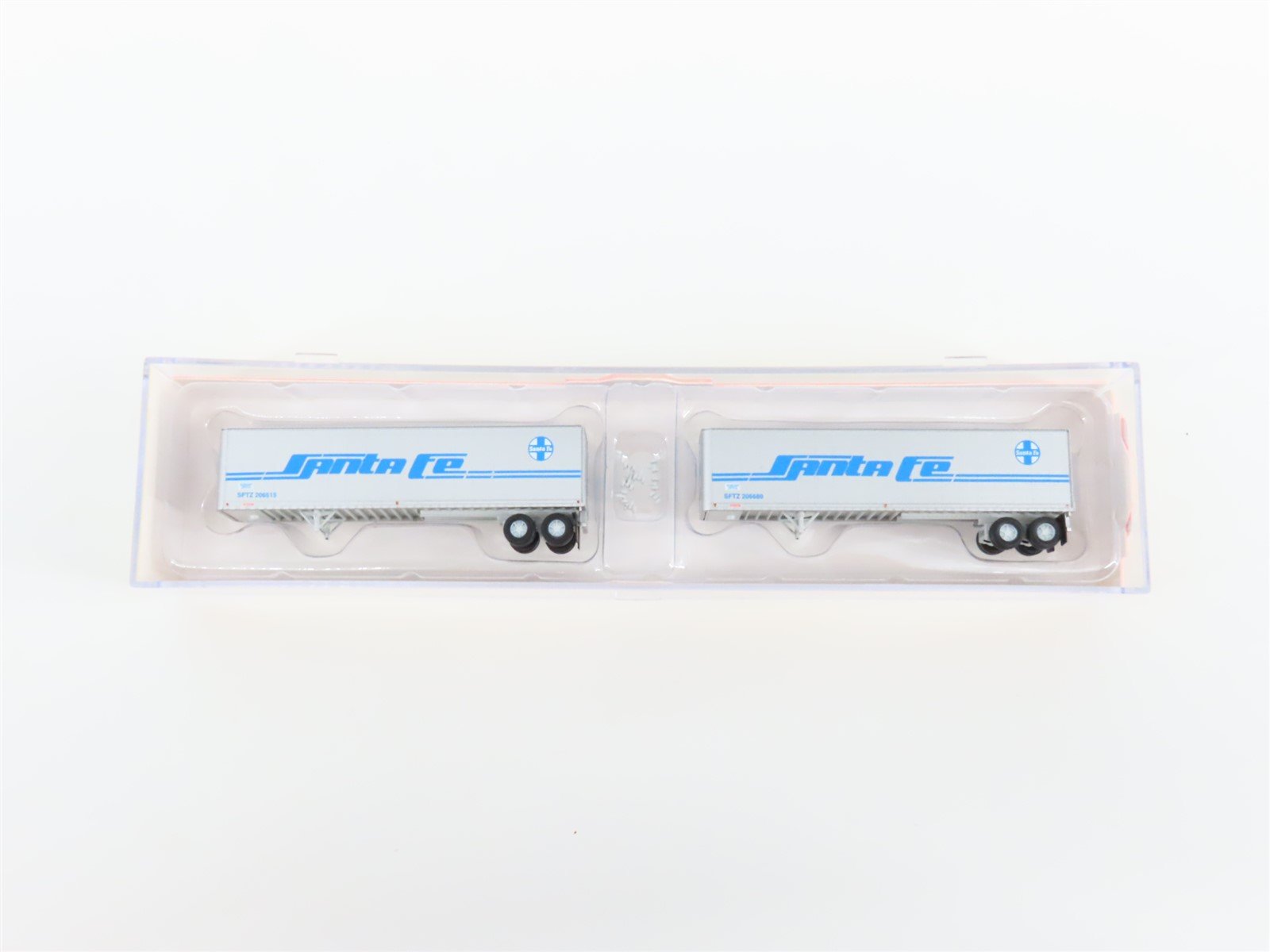 N Scale Athearn 14208 SFTZ Santa Fe 40' Fruehauf Z-Van Trailers 2-Pack