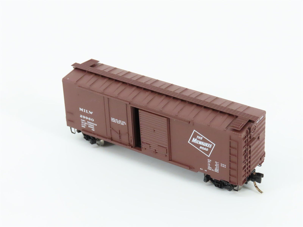 N Scale Micro-Trains MTL 22180 MILW Milwaukee Road 40&#39; Box Car #29960