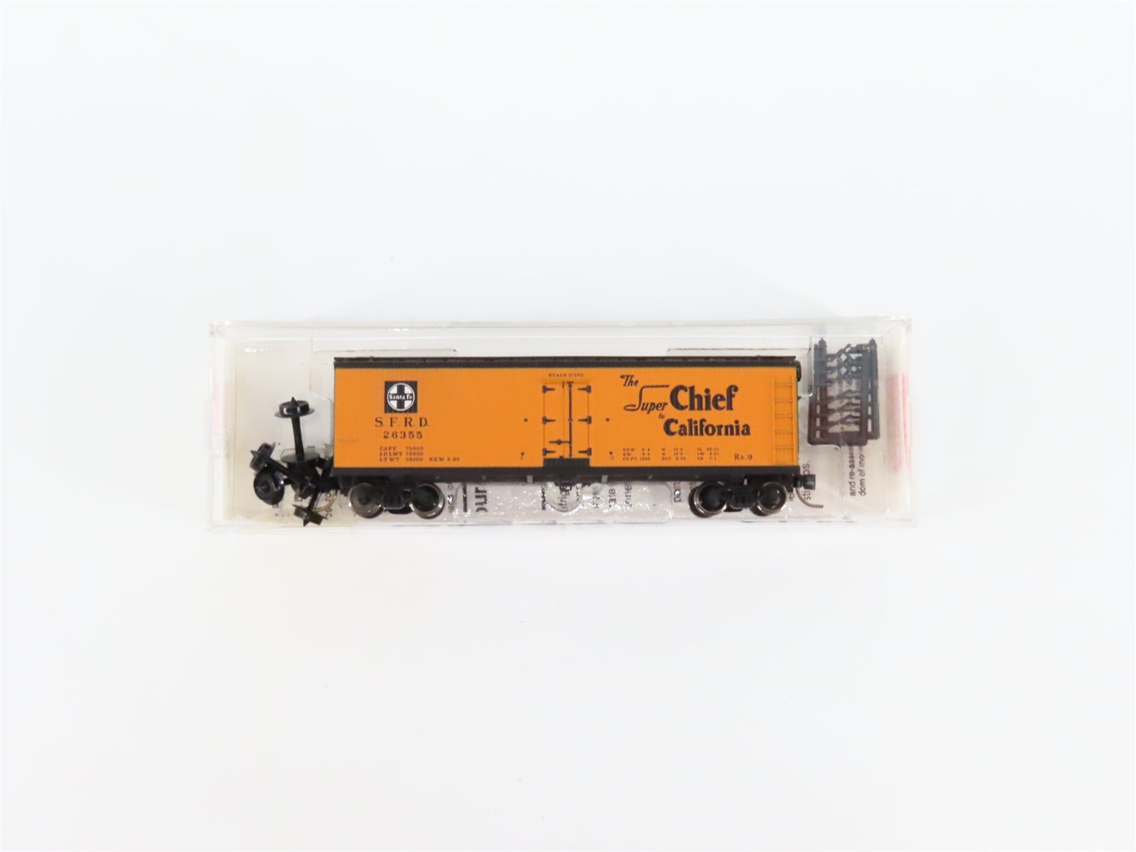 N Scale Micro-Trains MTL 47210 SFRD Santa Fe 40' Wood Reefer #26355