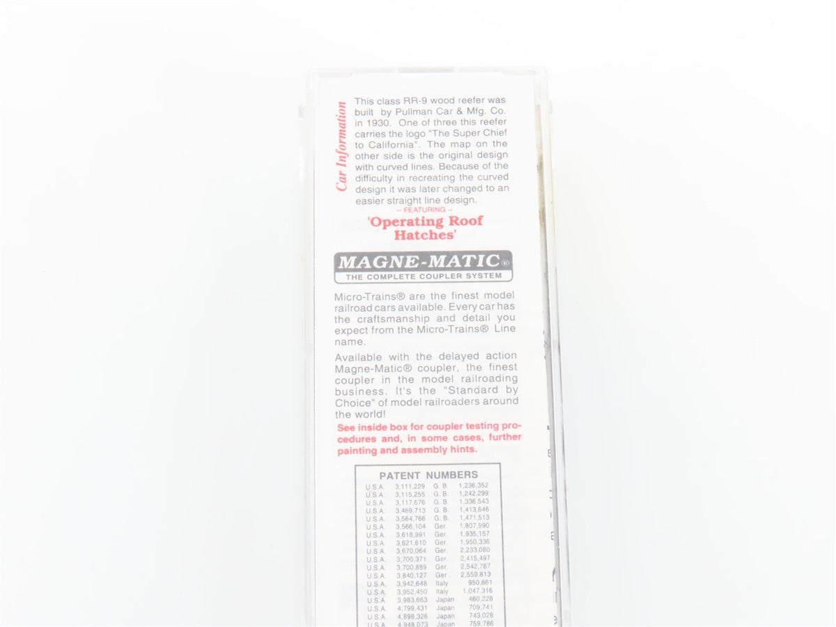 N Scale Micro-Trains MTL 47210 SFRD Santa Fe 40&#39; Wood Reefer #26355
