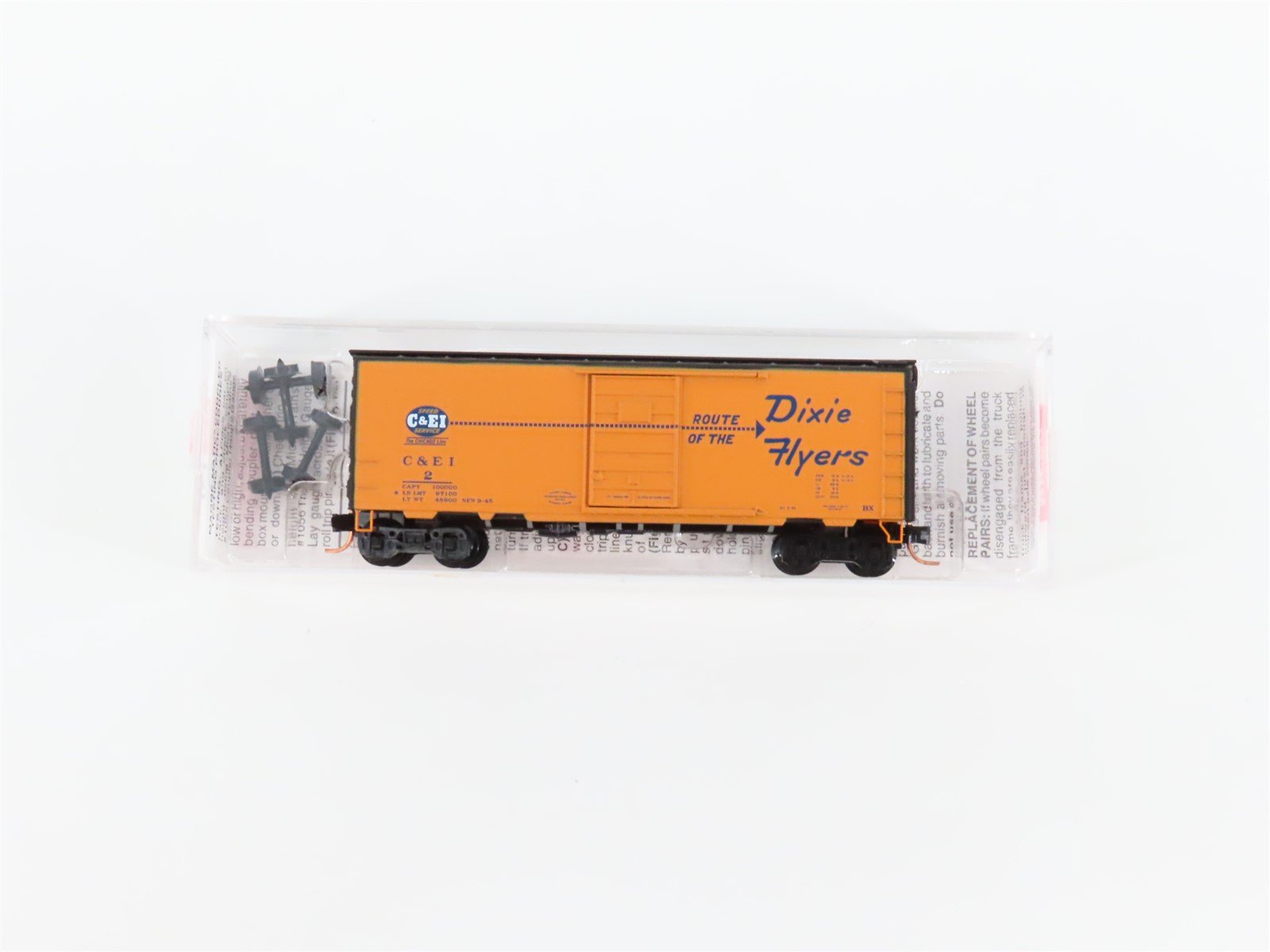 N Scale Micro-Trains MTL 02000702 C&EI Route of the Dixie Flyers 40' Box Car #2