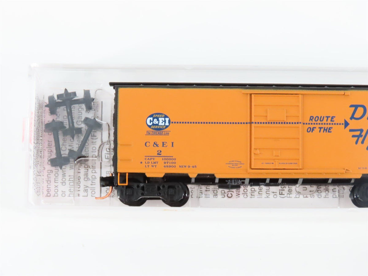 N Scale Micro-Trains MTL 02000702 C&amp;EI Route of the Dixie Flyers 40&#39; Box Car #2