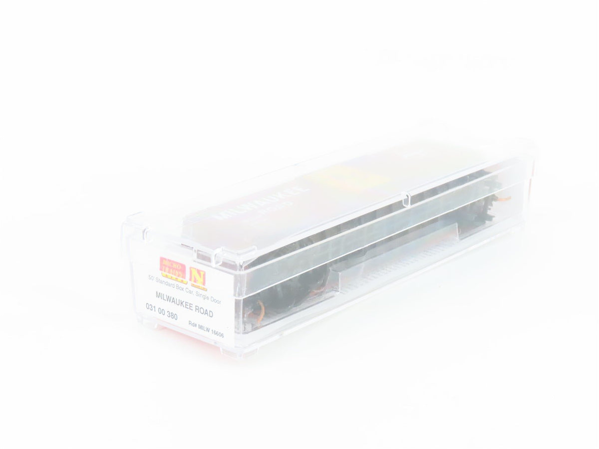 N Scale Micro-Trains MTL 03100380 MILW Milwaukee Road 50&#39; Box Car #16606