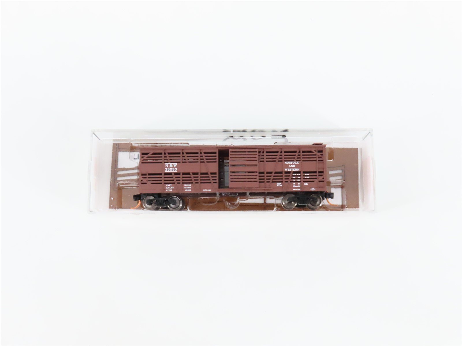N Scale Micro-Trains MTL 03500150 N&W Norfolk & Western 40' Stock Car #33033