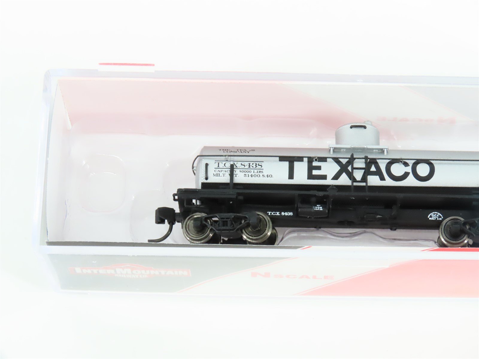 N Scale InterMountain 66328-07* TCX Texaco 8,000 Gallon Tank Car #8438