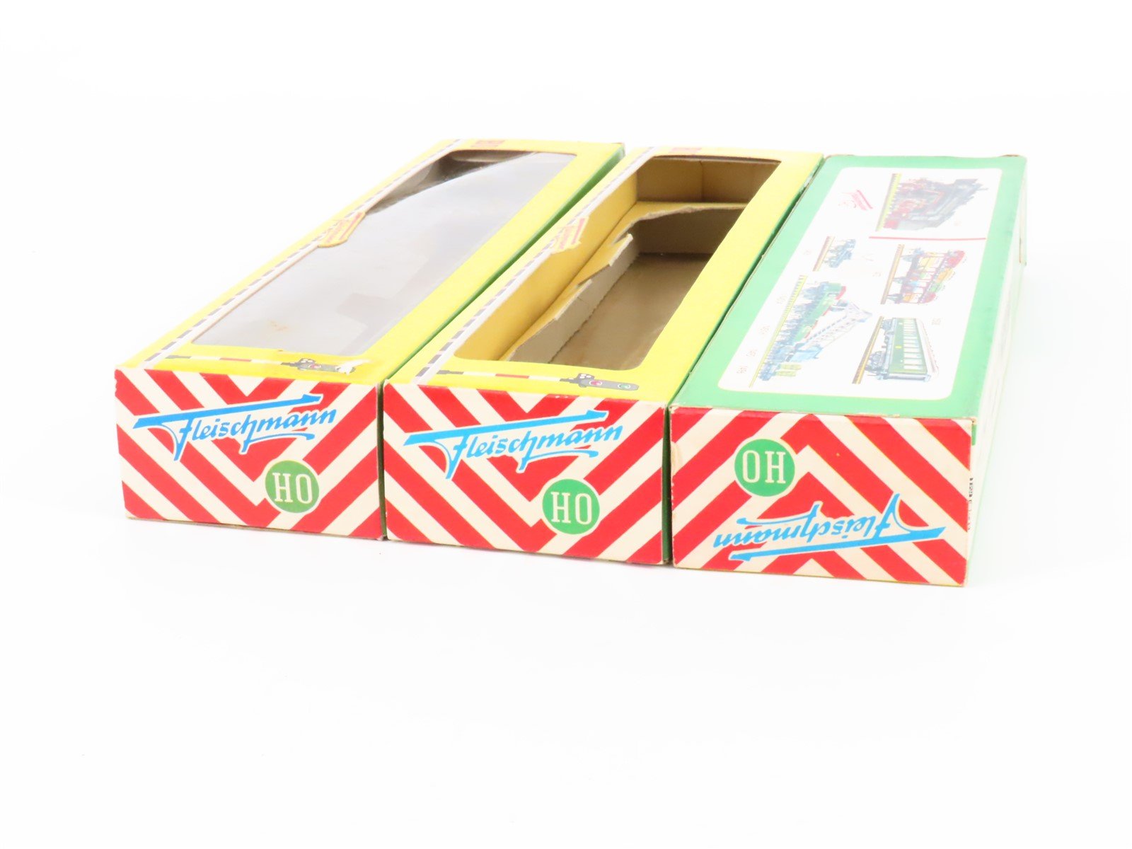 LOT of 3 HO Scale Fleischmann SNCB (Belgium), DB (German) Passenger Cars