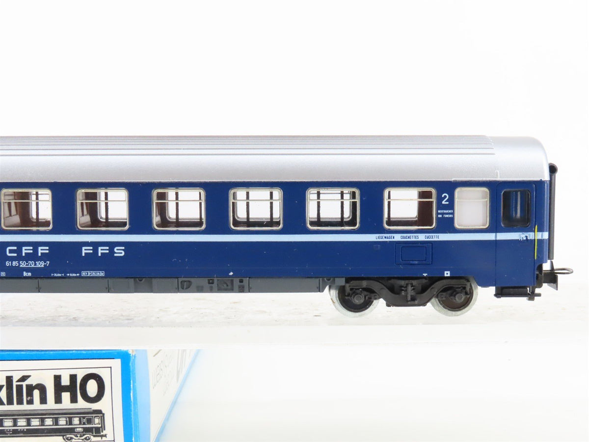 HO Scale Marklin 4168 SBB CFF FFS Swiss 2nd Class Passenger Car #5070109