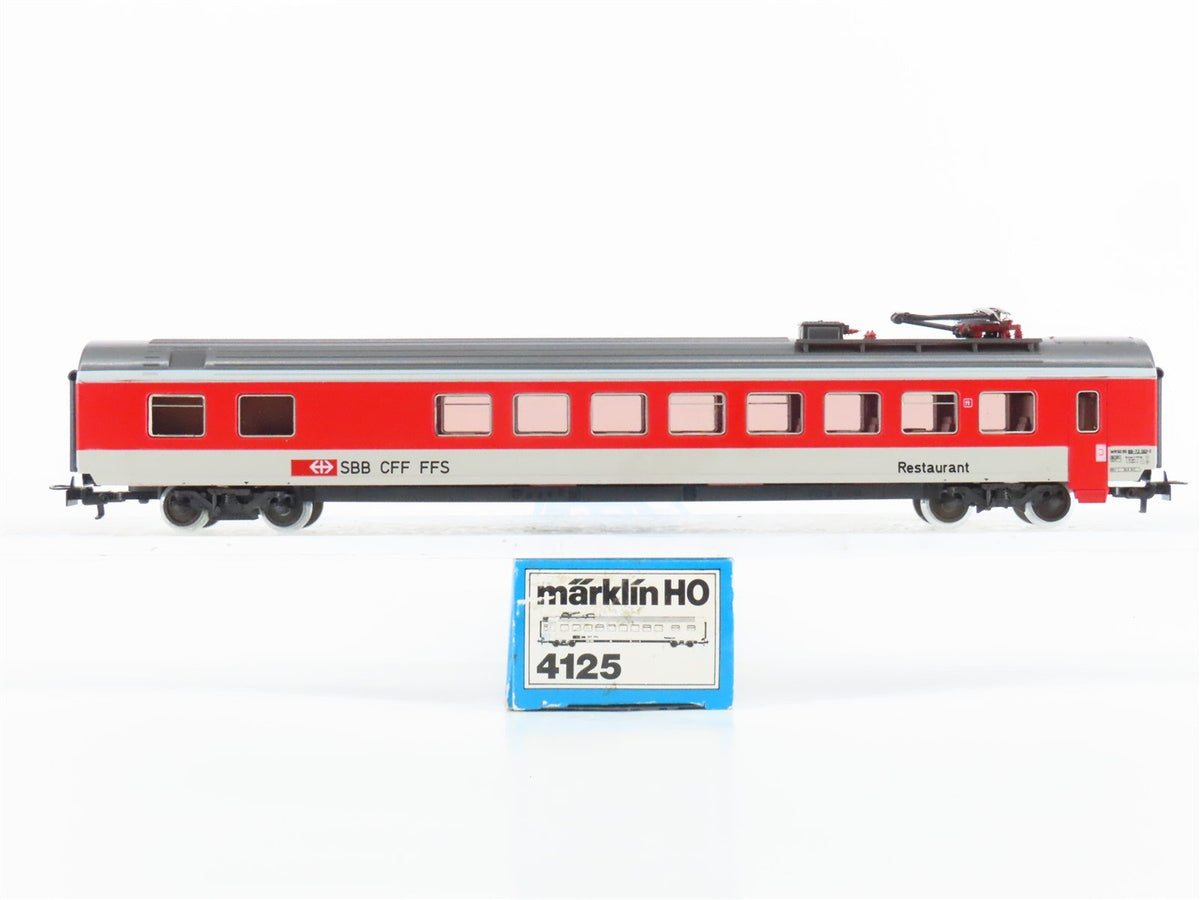 HO Scale Marklin 4125 SBB CFF FFS Swiss Express Dining Passenger Car #8873001