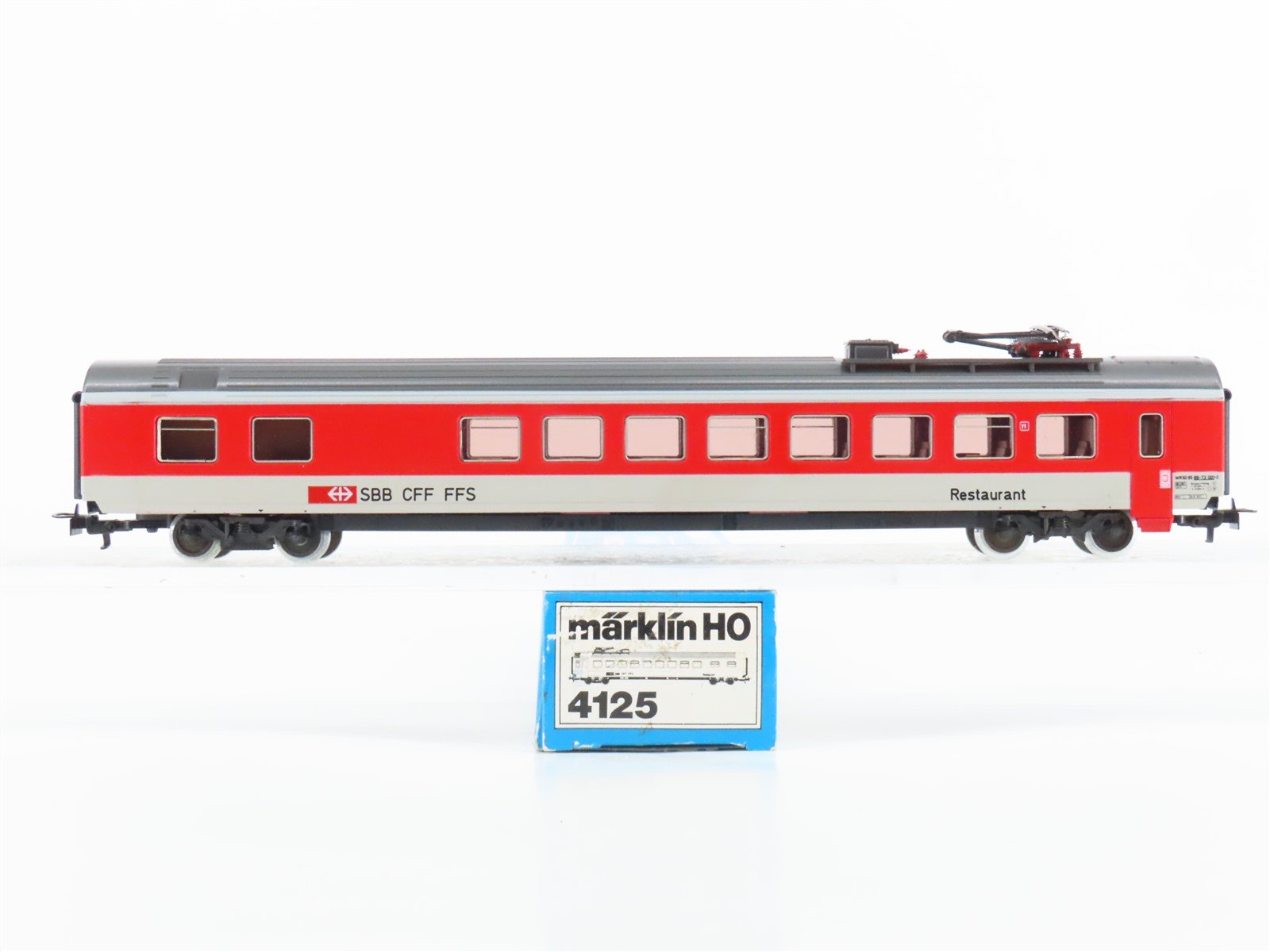 HO Scale Marklin 4125 SBB CFF FFS Swiss Express Dining Passenger Car #8873001
