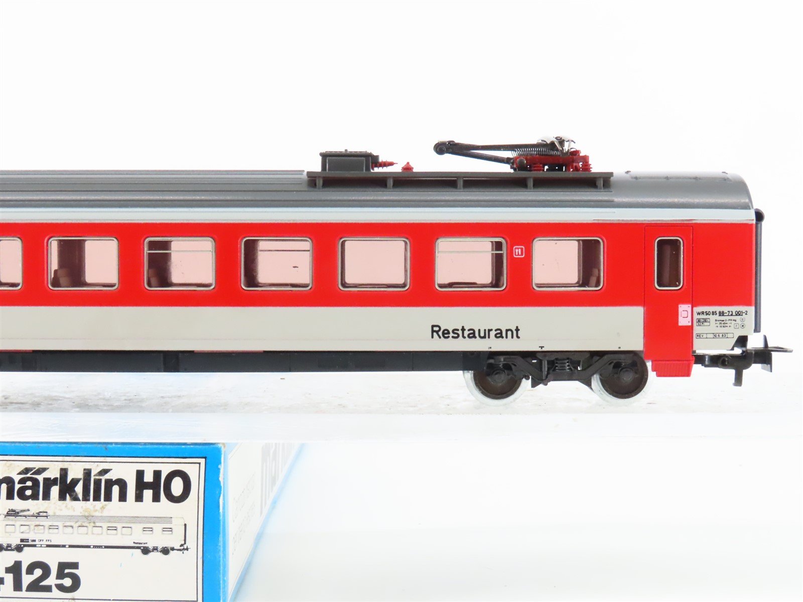 HO Scale Marklin 4125 SBB CFF FFS Swiss Express Dining Passenger Car #8873001
