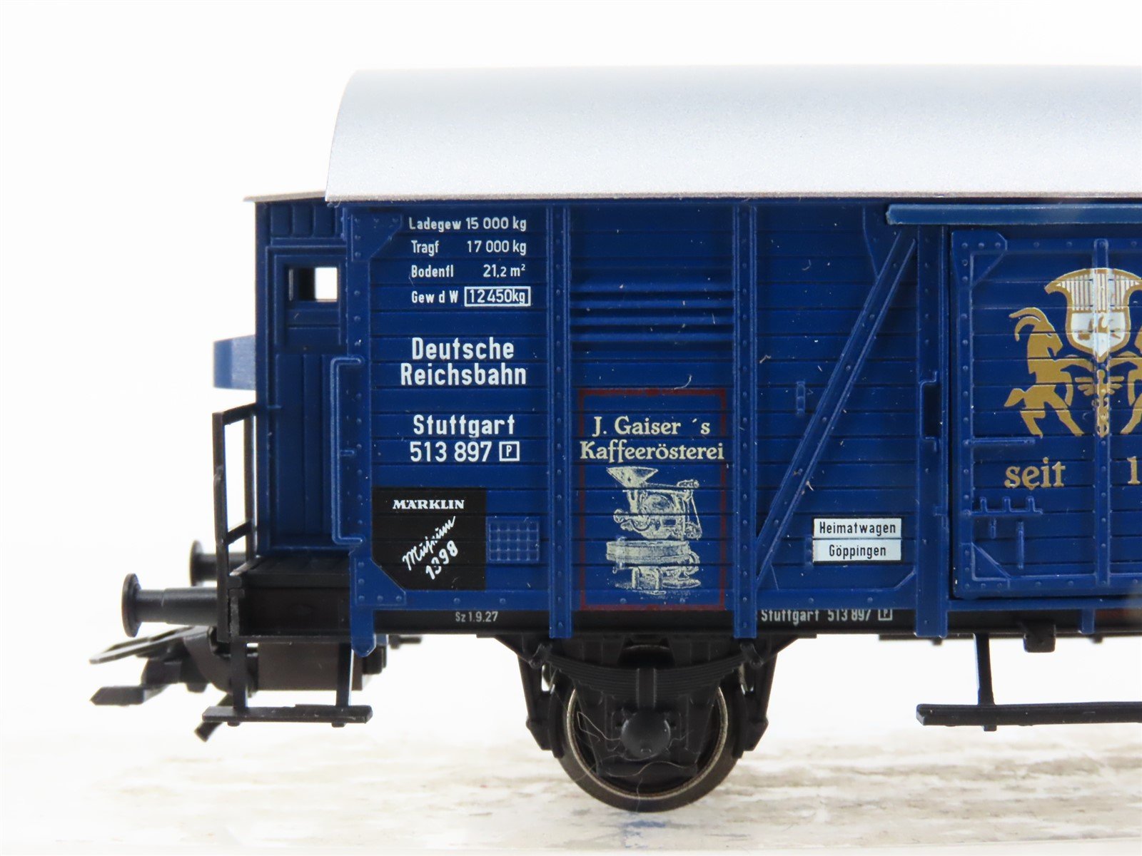 HO Scale Marklin Museum 1998 J. Gaiser Box Car & Delivery Truck
