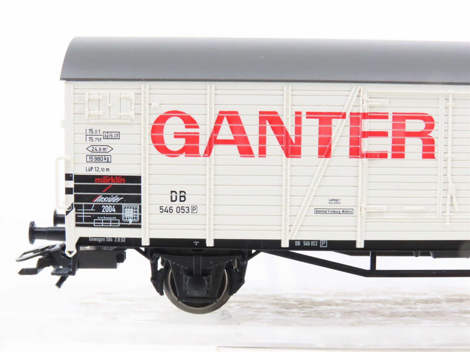 HO Scale Marklin 46201 Jahreswagen 2004 Ganter Bier Box Car #546053