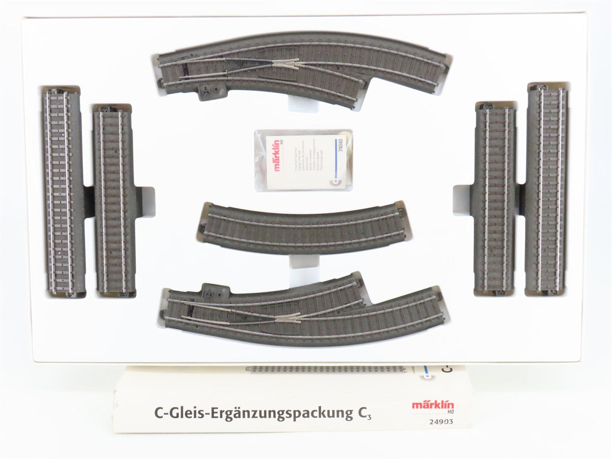 HO Scale Marklin 24903 Track Expansion Set of 18 Pieces