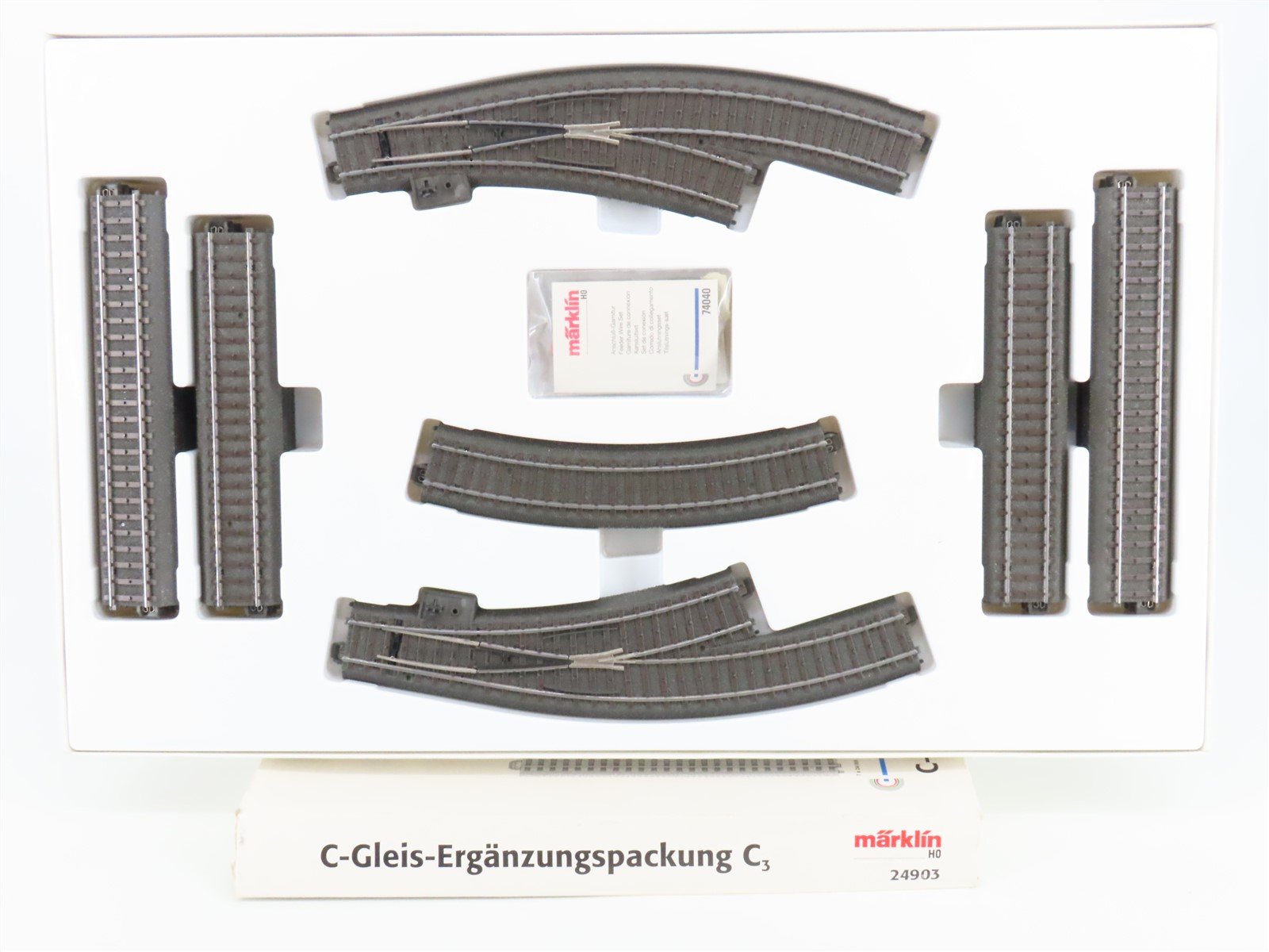 HO Scale Marklin 24903 Track Expansion Set of 18 Pieces