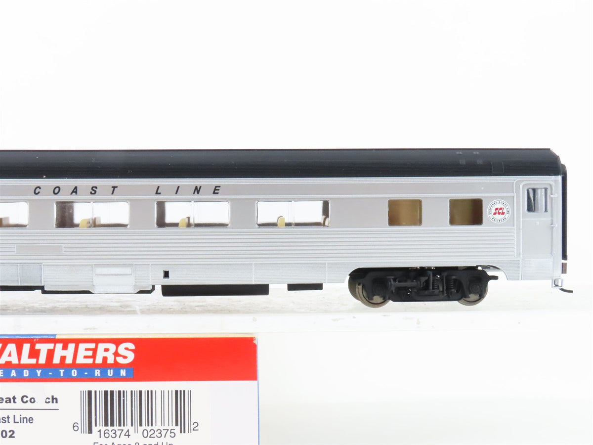 HO Walthers 932-16302 SCL Seaboard Coast Line 85&#39; Budd 46-Seat Coach Passenger