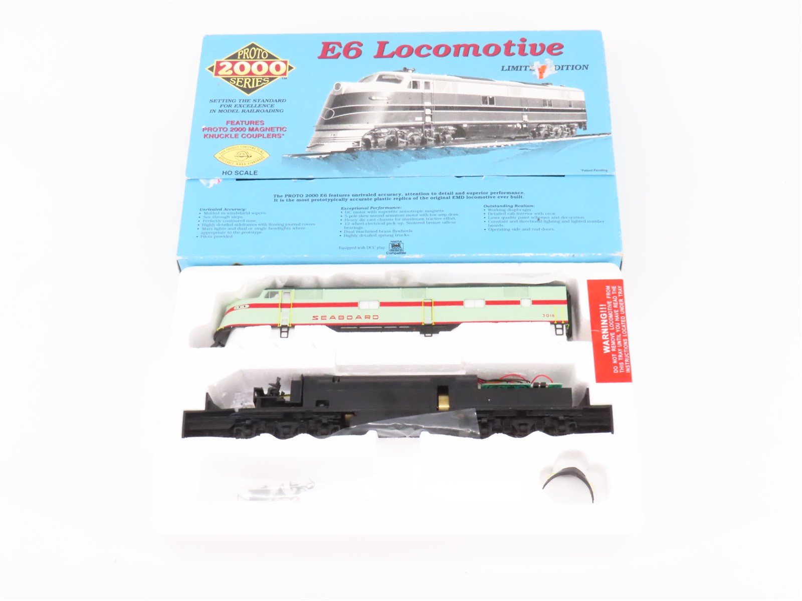 HO Scale Proto 2000 23213 SAL Seaboard Air Line EMD E6A Diesel #3016 - DCC Ready