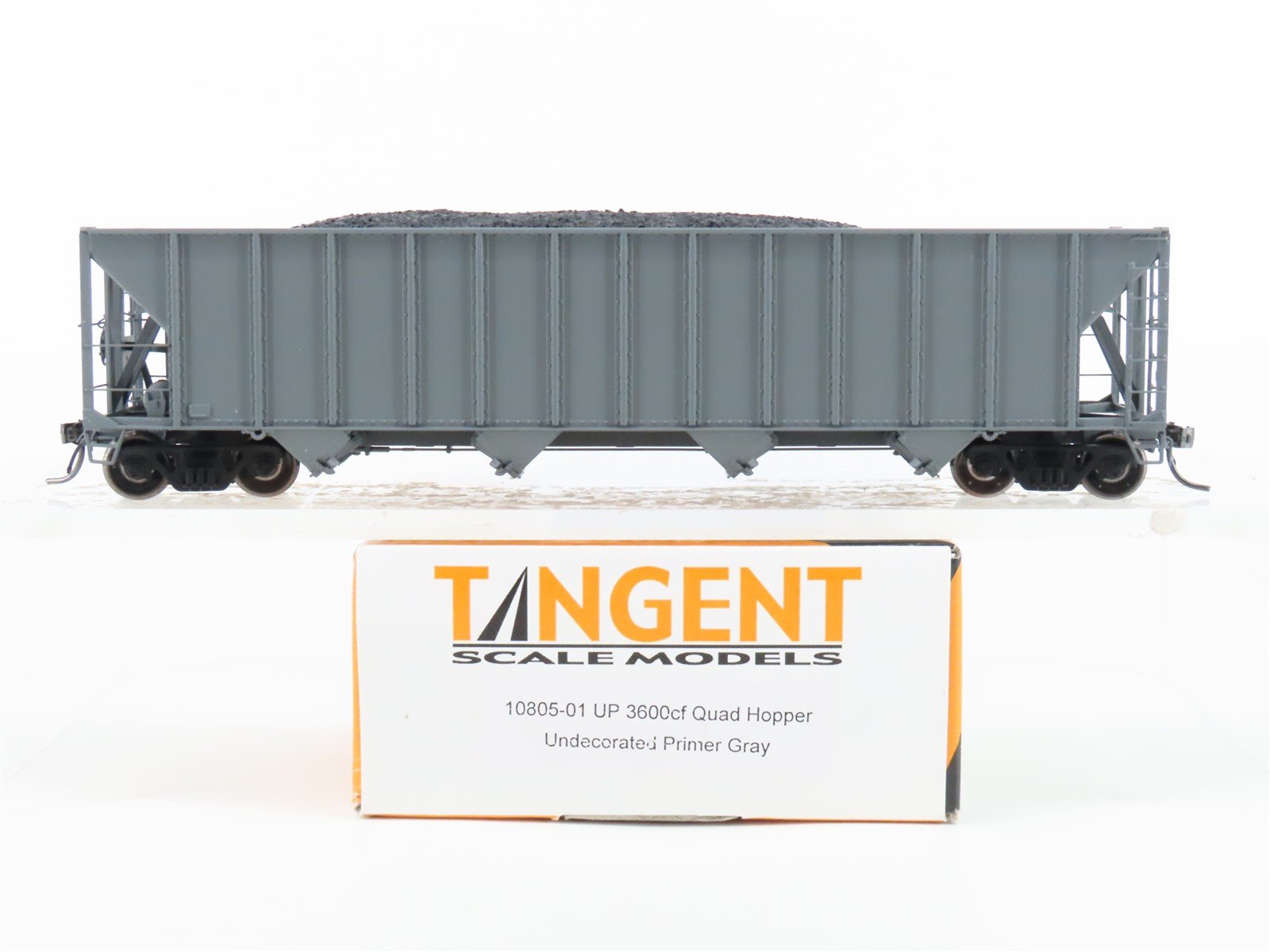 HO Scale Tangent 10805-01 Undecorated UP 4-Bay Open Hopper