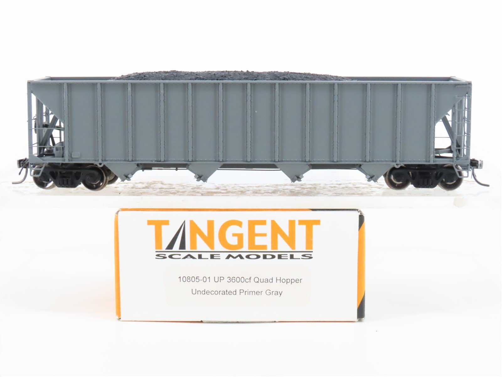 HO Scale Tangent 10805-01 Undecorated UP 4-Bay Open Hopper
