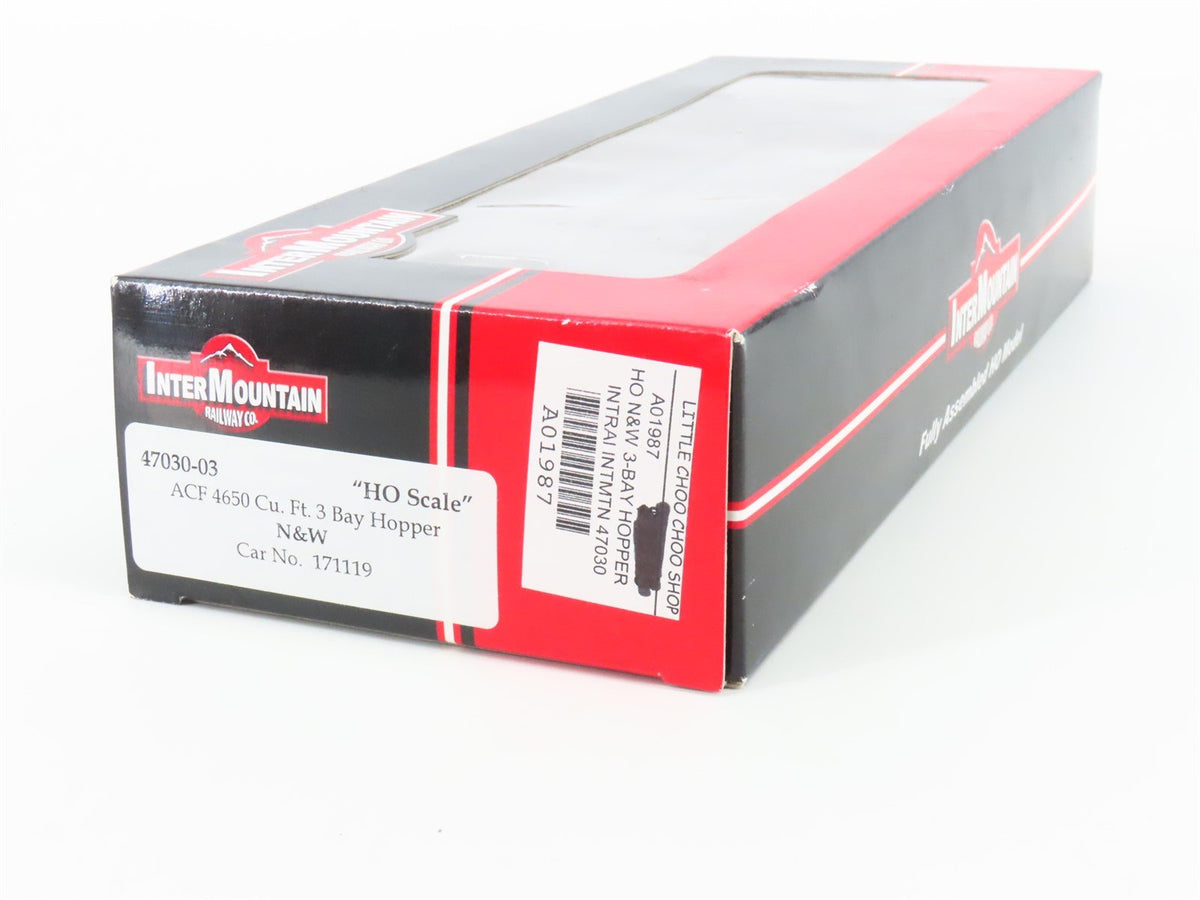 HO Scale InterMountain 47030-03 NW Norfolk &amp; Western 3-Bay Hopper #171119