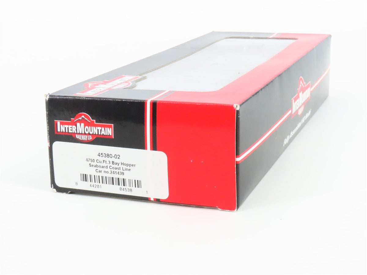 HO Scale InterMountain 45380-02 SCL Seaboard Coast Line 3-Bay Hopper #241439