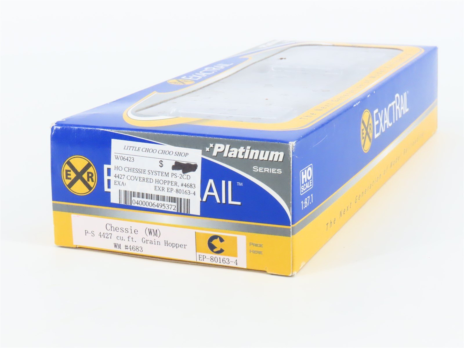HO Scale ExactRail Platinum EP-80163-4 WM Chessie System 3-Bay Hopper #4683