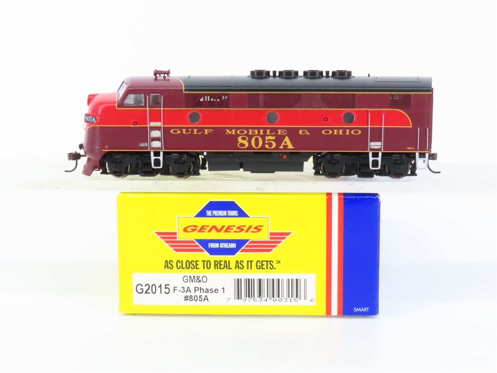 HO Athearn Genesis G2015 GM&O Gulf Mobile & Ohio EMD F3A Ph. 1 Diesel #805A