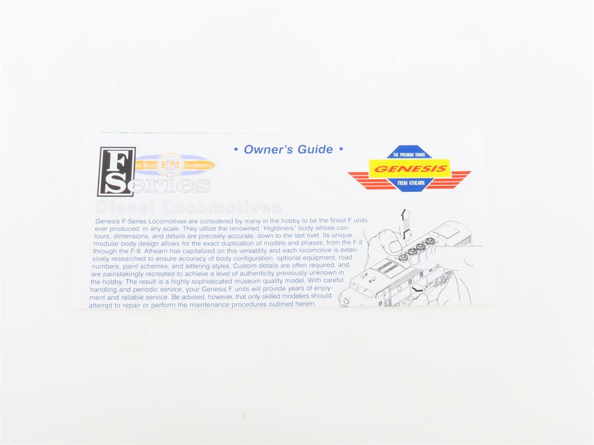 HO Athearn Genesis G2015 GM&amp;O Gulf Mobile &amp; Ohio EMD F3A Ph. 1 Diesel #805A