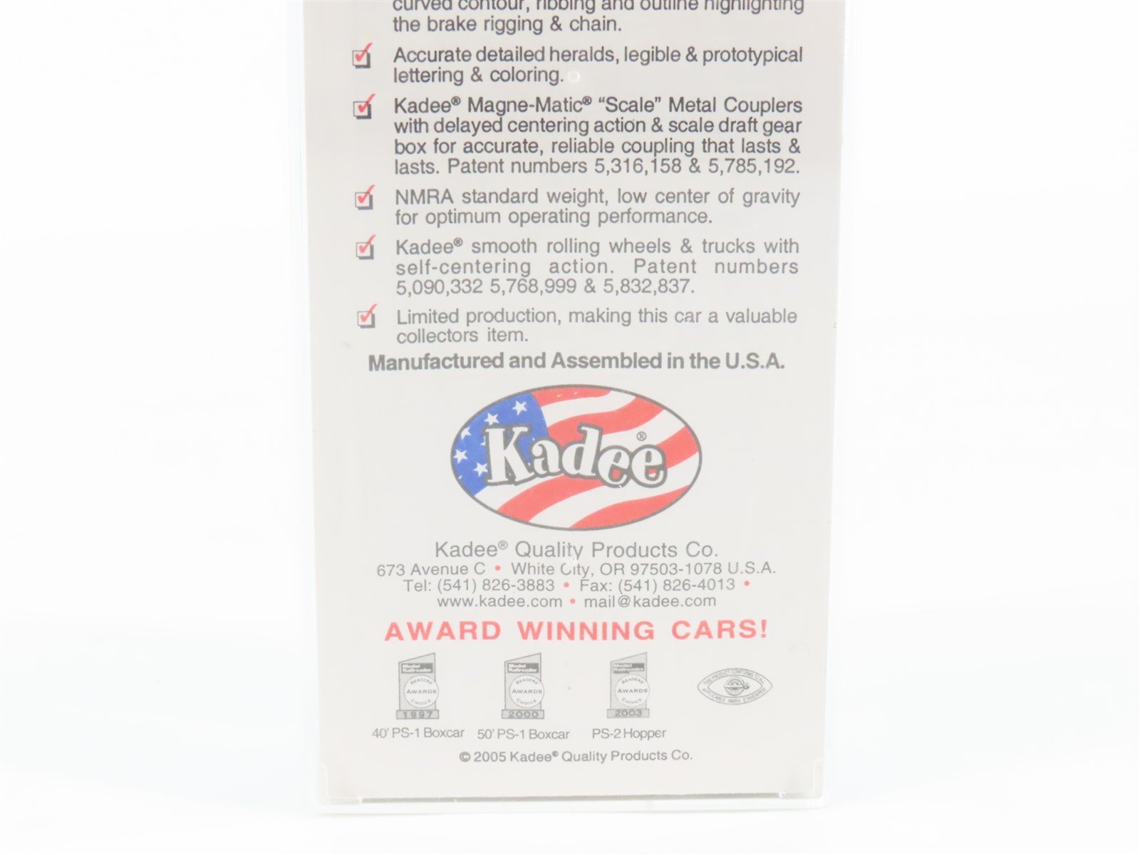 HO Scale Kadee 8321 PRR Pennsylvania Railroad 2-Bay Covered Hopper #257143