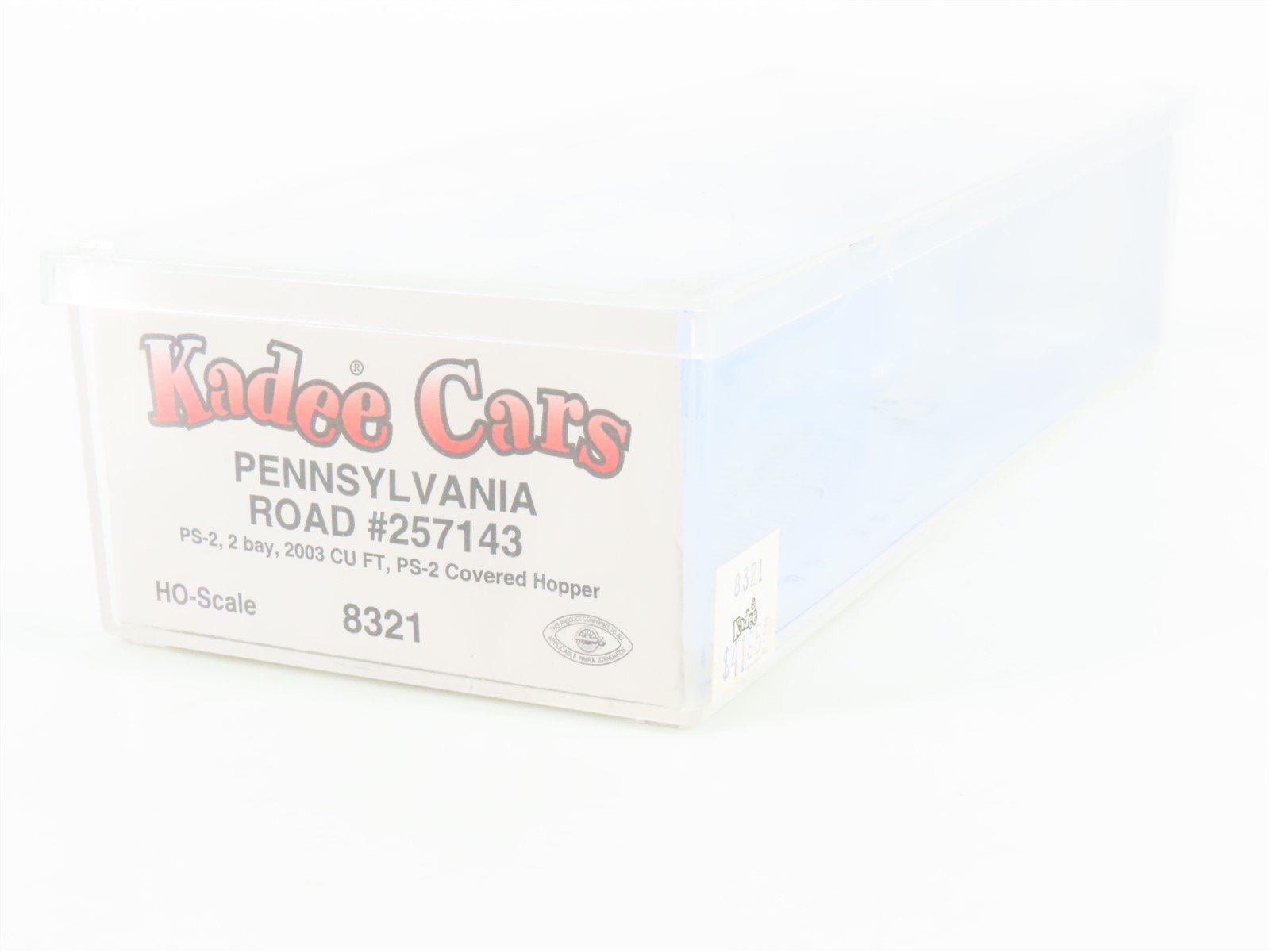 HO Scale Kadee 8321 PRR Pennsylvania Railroad 2-Bay Covered Hopper #257143