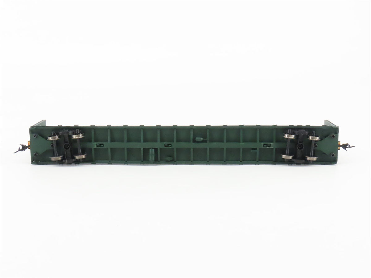 HO Walthers Gold Line 932-4130 BCIT BC Rail 72&#39; Centerbeam Flat Car #871351