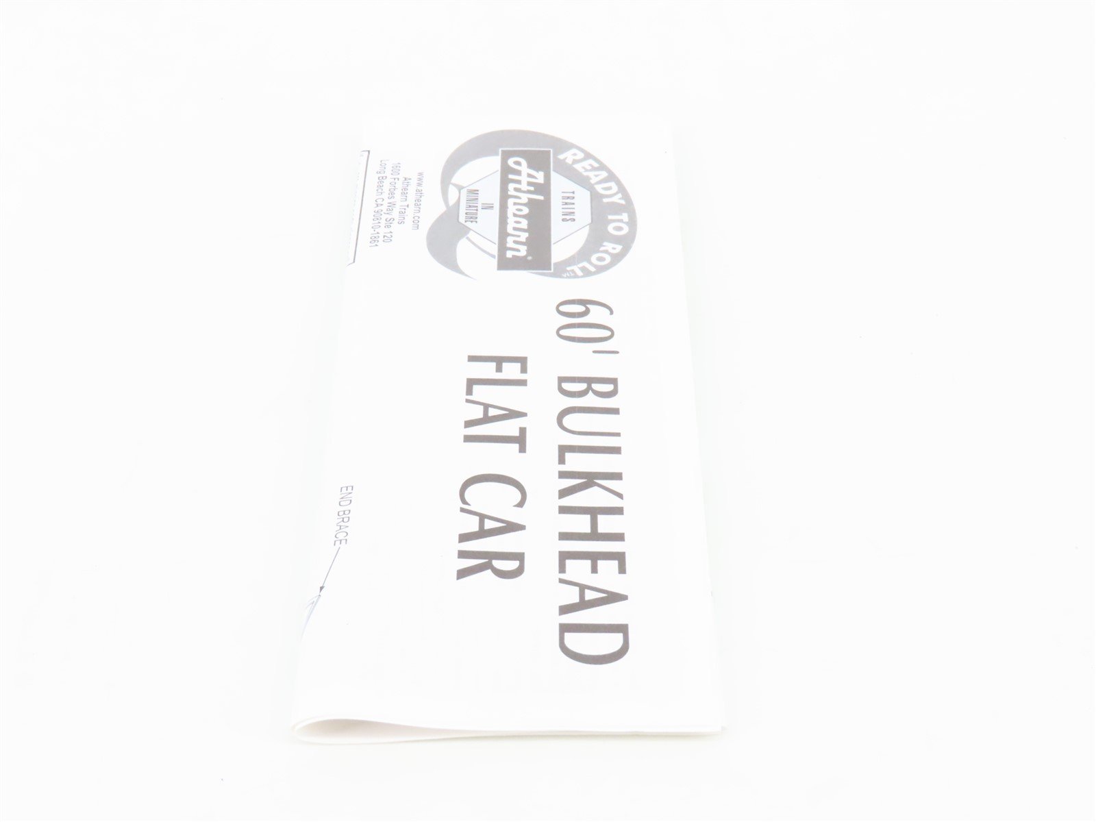 HO Scale Athearn ATH87705 NS Norfolk Southern 60' Bulkhead Flat Car #114074