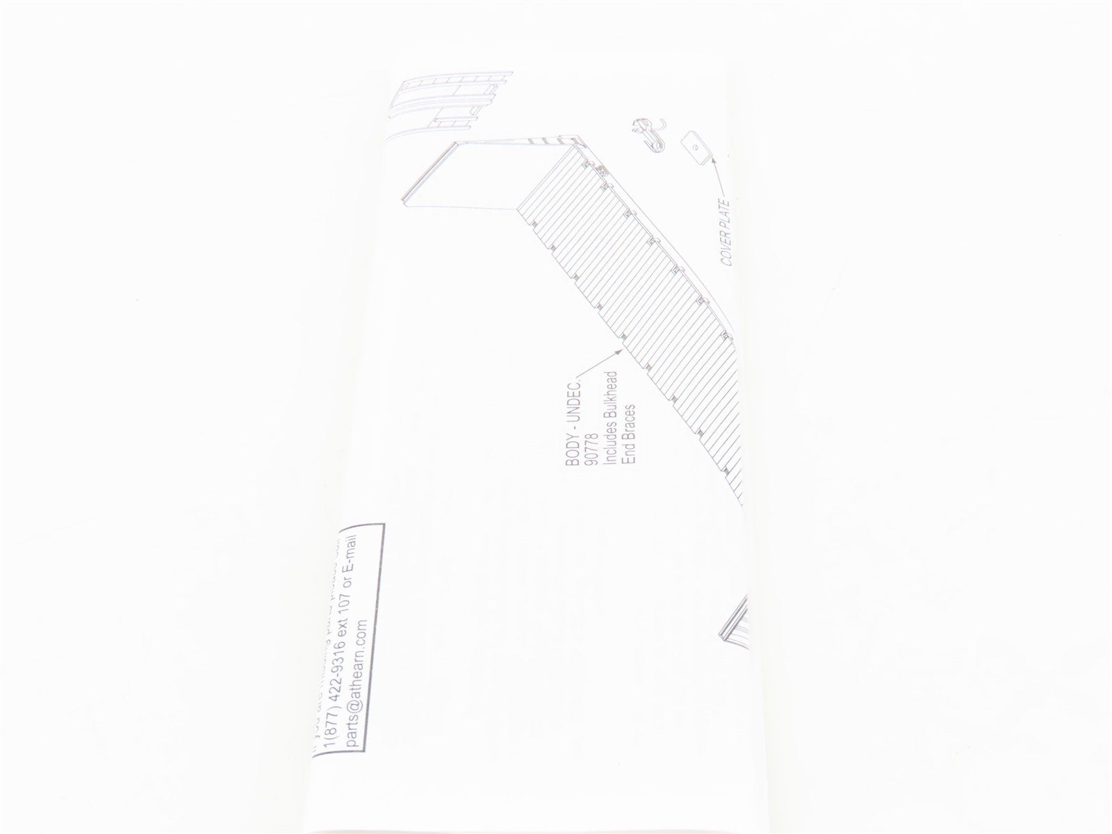 HO Scale Athearn ATH87704 NS Norfolk Southern 60' Bulkhead Flat Car #114067