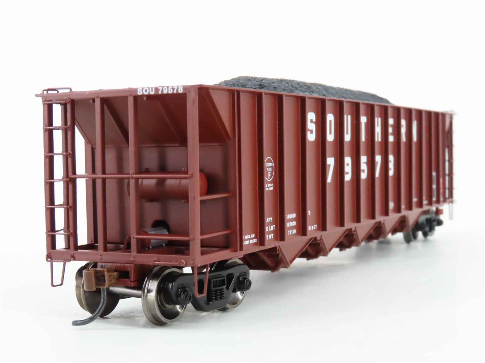 HO Athearn ATH98341 SOU Southern Ortner 5-Bay Rapid Discharge Hopper #79578