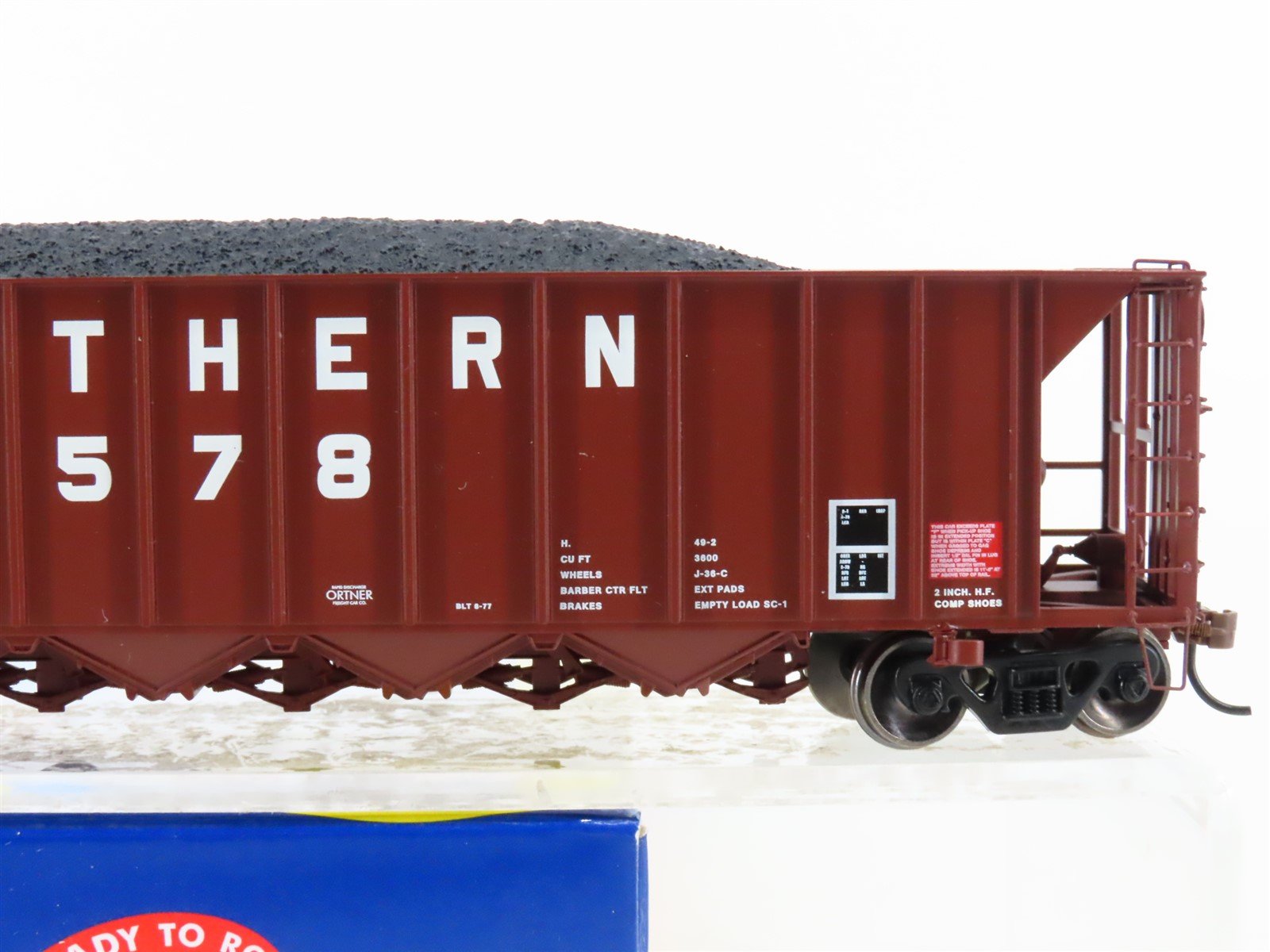 HO Athearn ATH98341 SOU Southern Ortner 5-Bay Rapid Discharge Hopper #79578