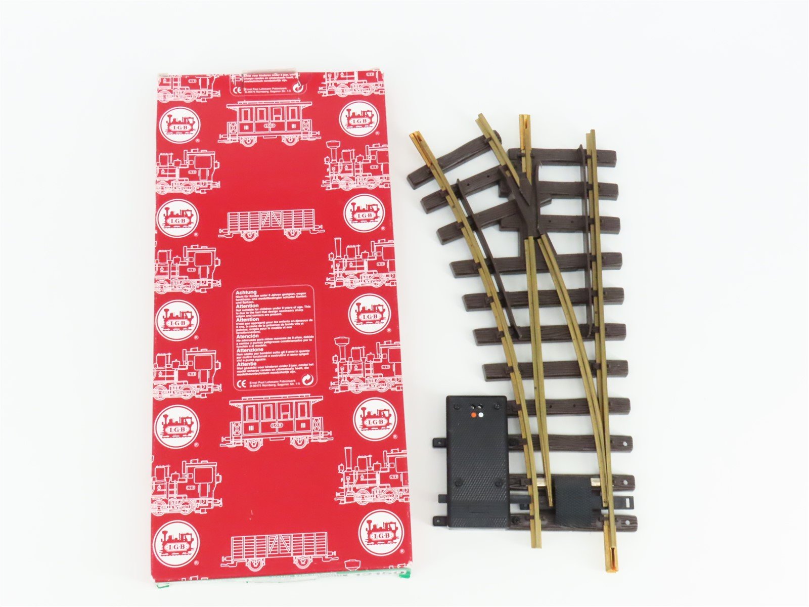 G Scale LGB 12150 Electric Lefthand Switch Track Piece
