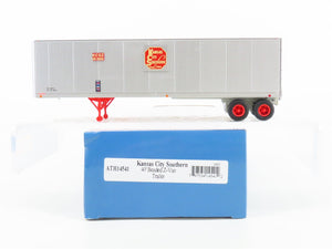 HO Scale Athearn ATH14541 KCSZ Kansas City Southern 40' Beaded Z-Van Trailer
