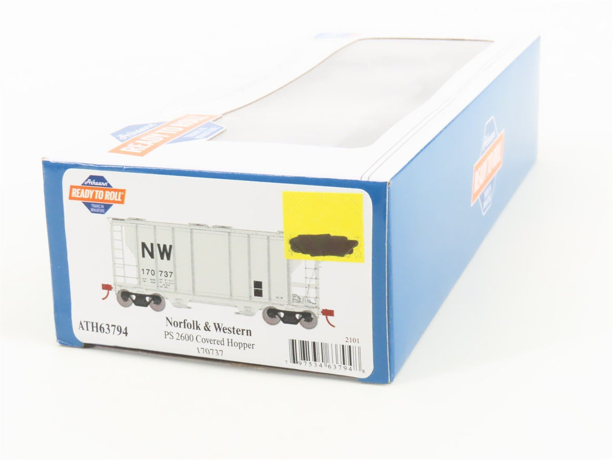 HO Scale Athearn ATH63794 NW Norfolk &amp; Western 2-Bay Covered Hopper #170737