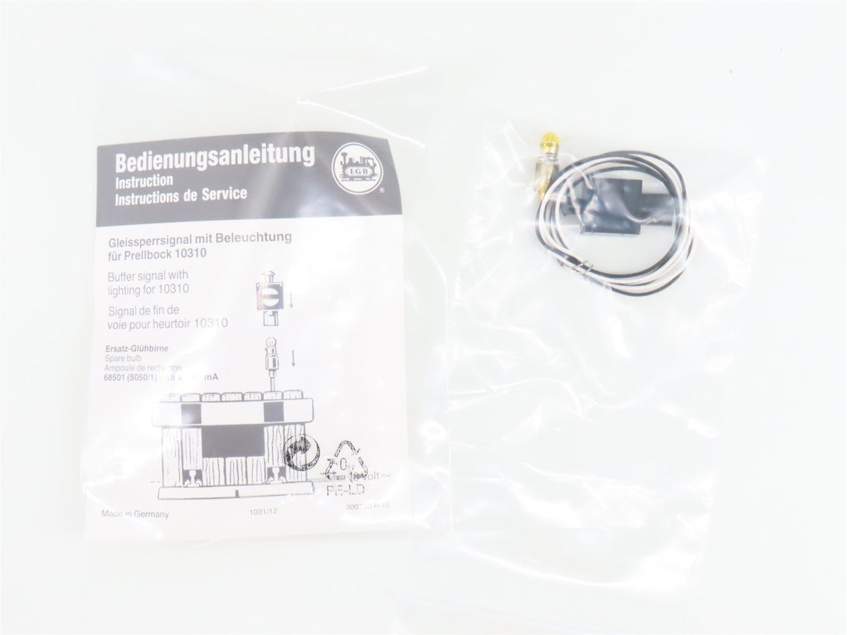 G Scale LGB 10310 Track Buffer with Signal