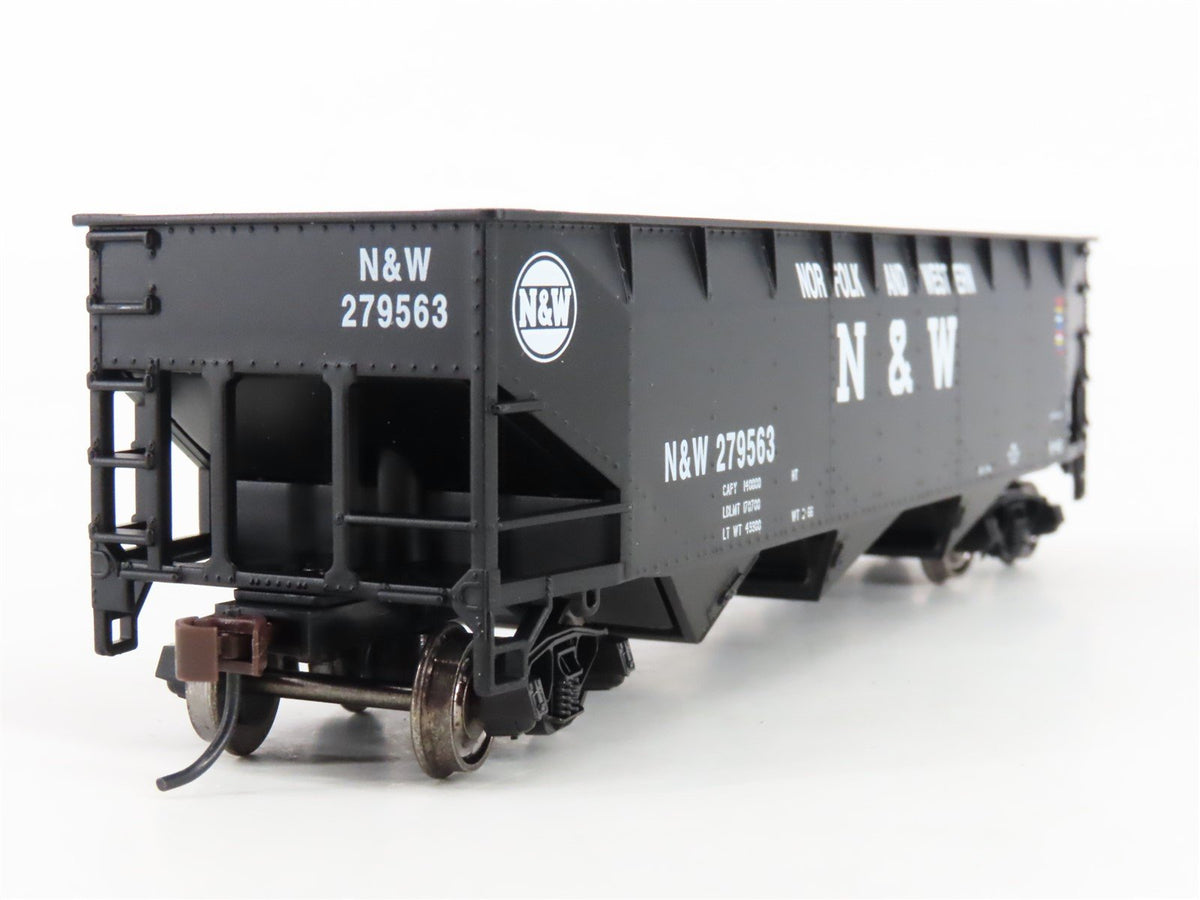 HO Scale Bowser Executive Line 40415 N&amp;W Norfolk &amp; Western 3-Bay Hopper #279563