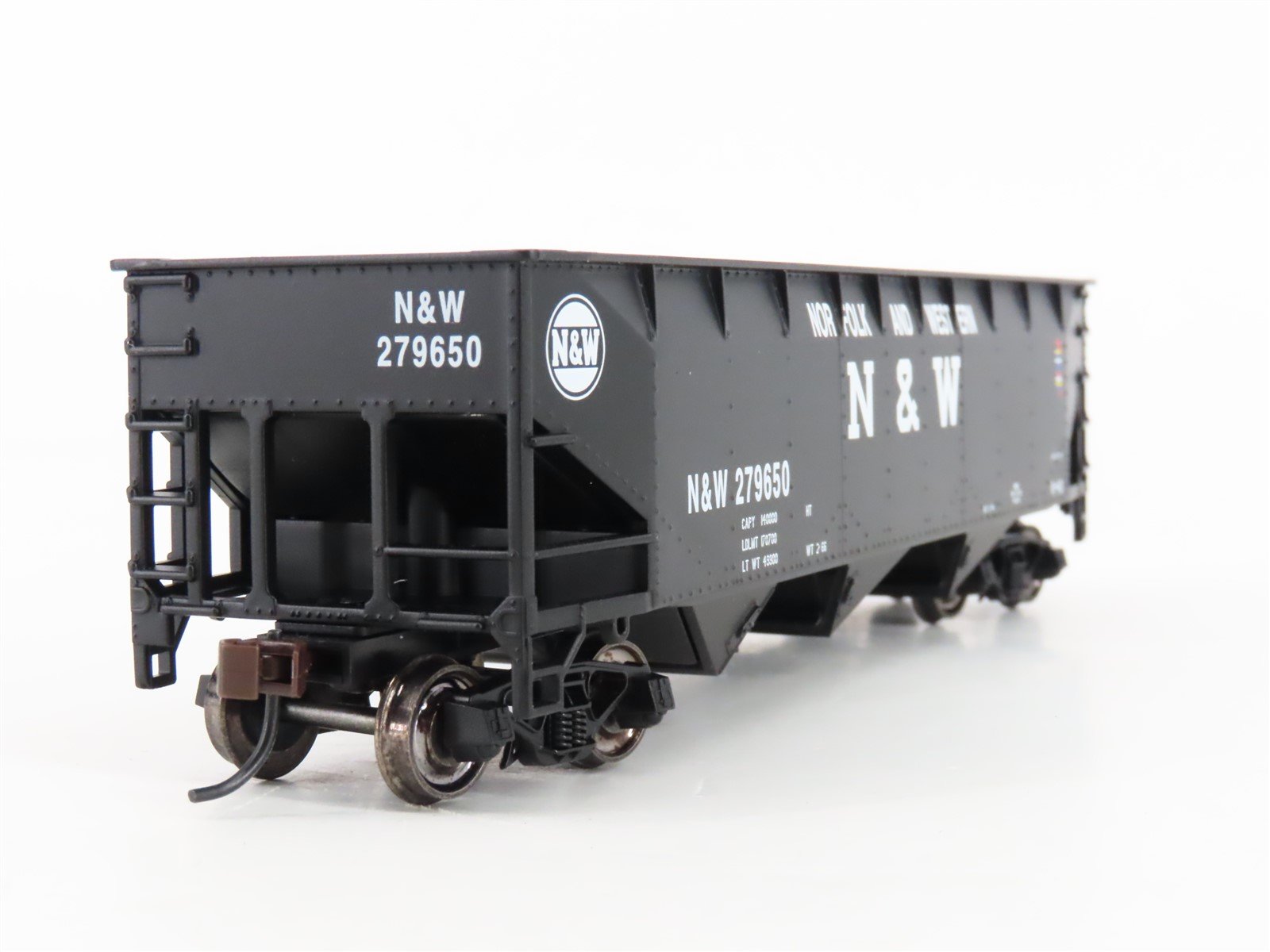 HO Scale Bowser Executive Line 40416 N&W Norfolk & Western 3-Bay Hopper #279650