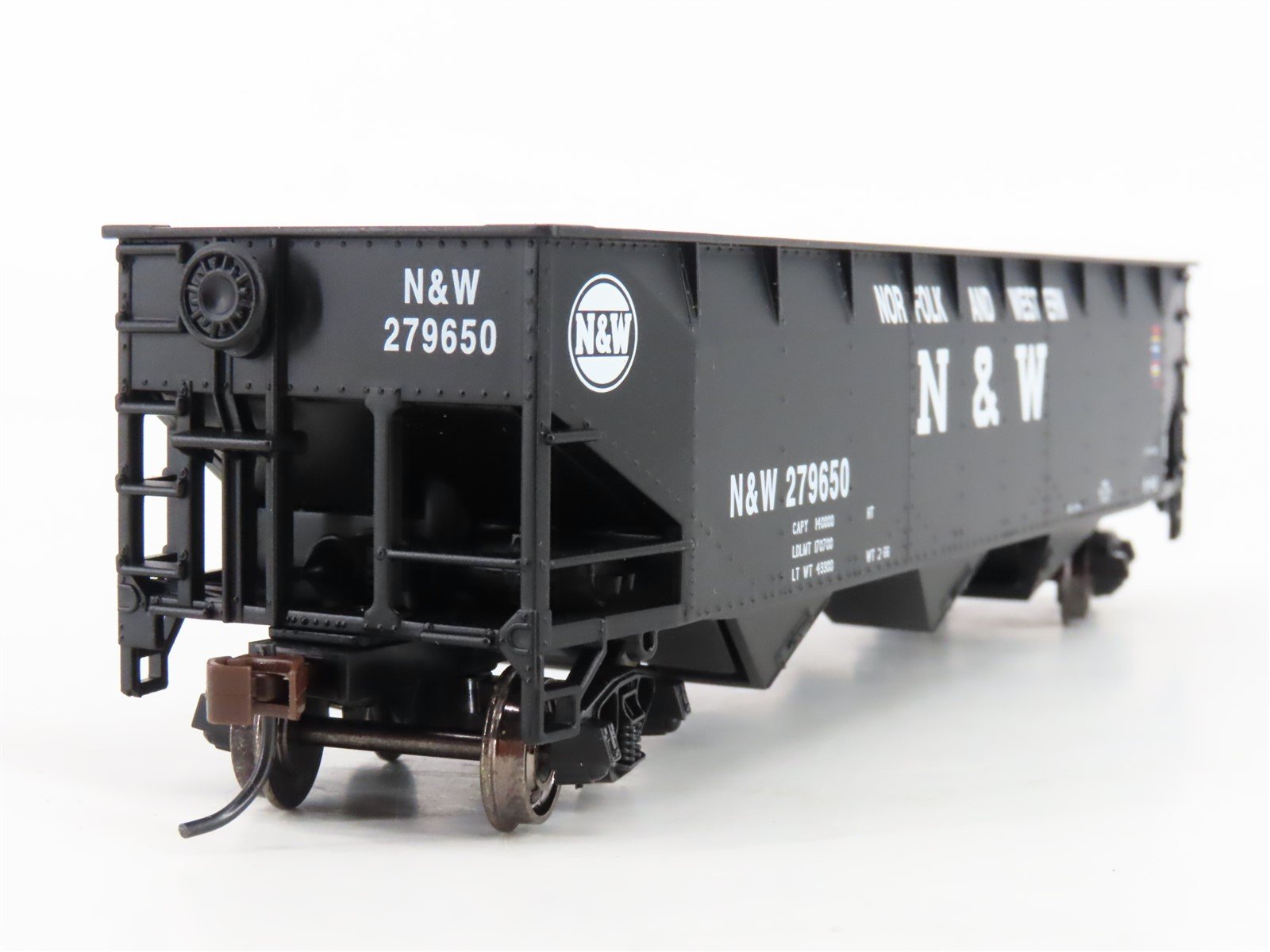 HO Scale Bowser Executive Line 40416 N&W Norfolk & Western 3-Bay Hopper #279650