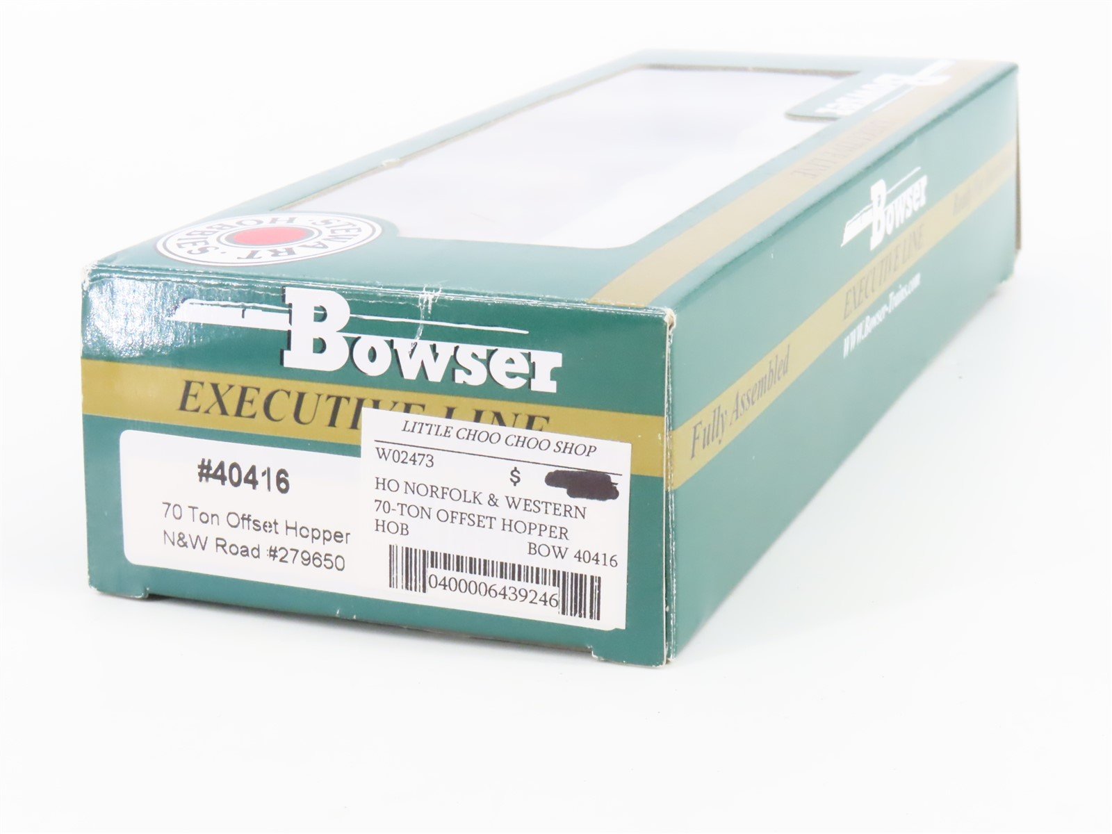 HO Scale Bowser Executive Line 40416 N&W Norfolk & Western 3-Bay Hopper #279650