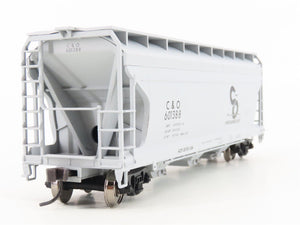 HO Scale Atlas Trainman 937 C&O Chesapeake & Ohio 3-Bay Covered Hopper #601388