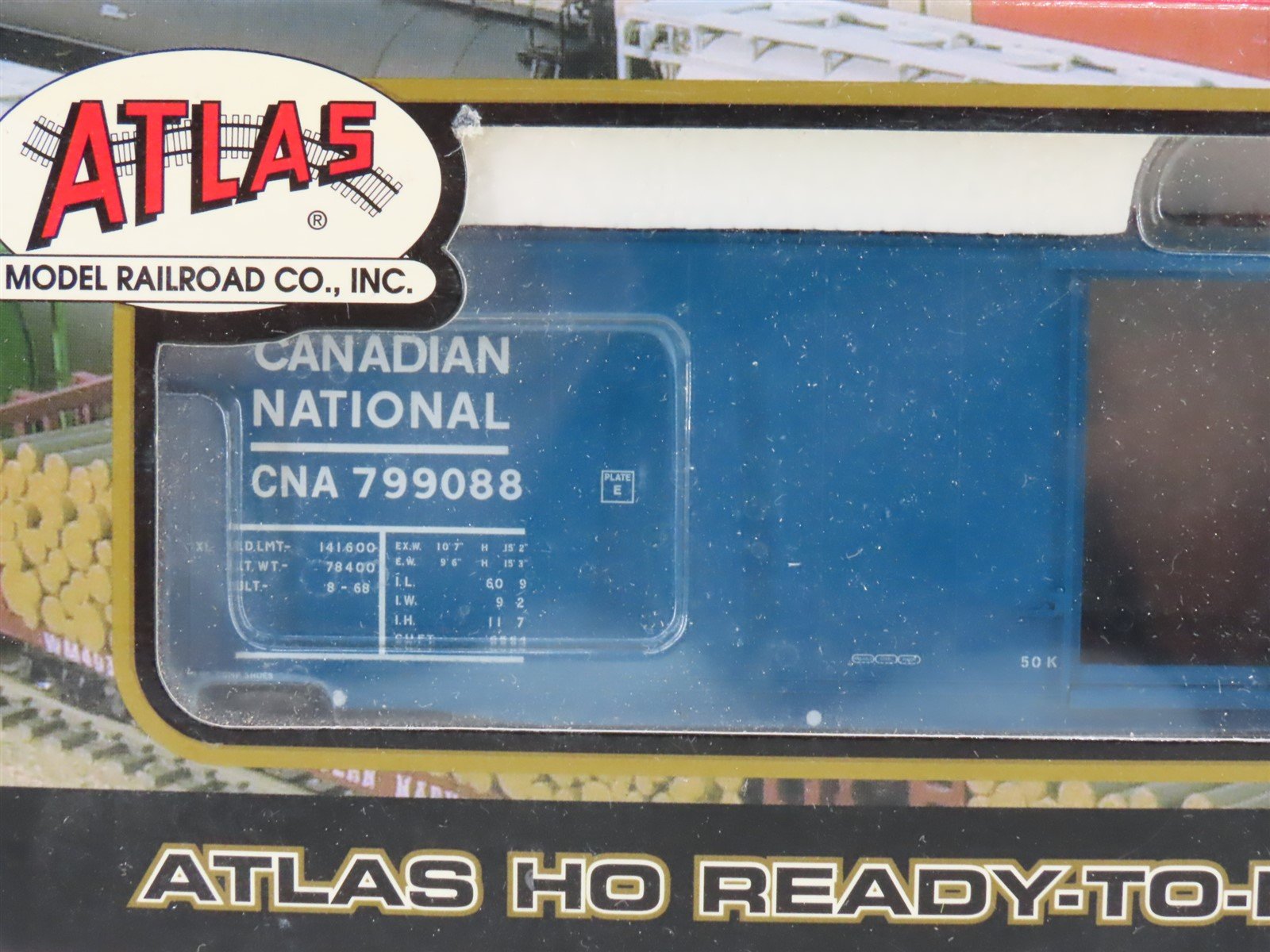 HO Atlas 1660-1 CNA Canadian National 60' Single Door Box Car #799088 - Sealed