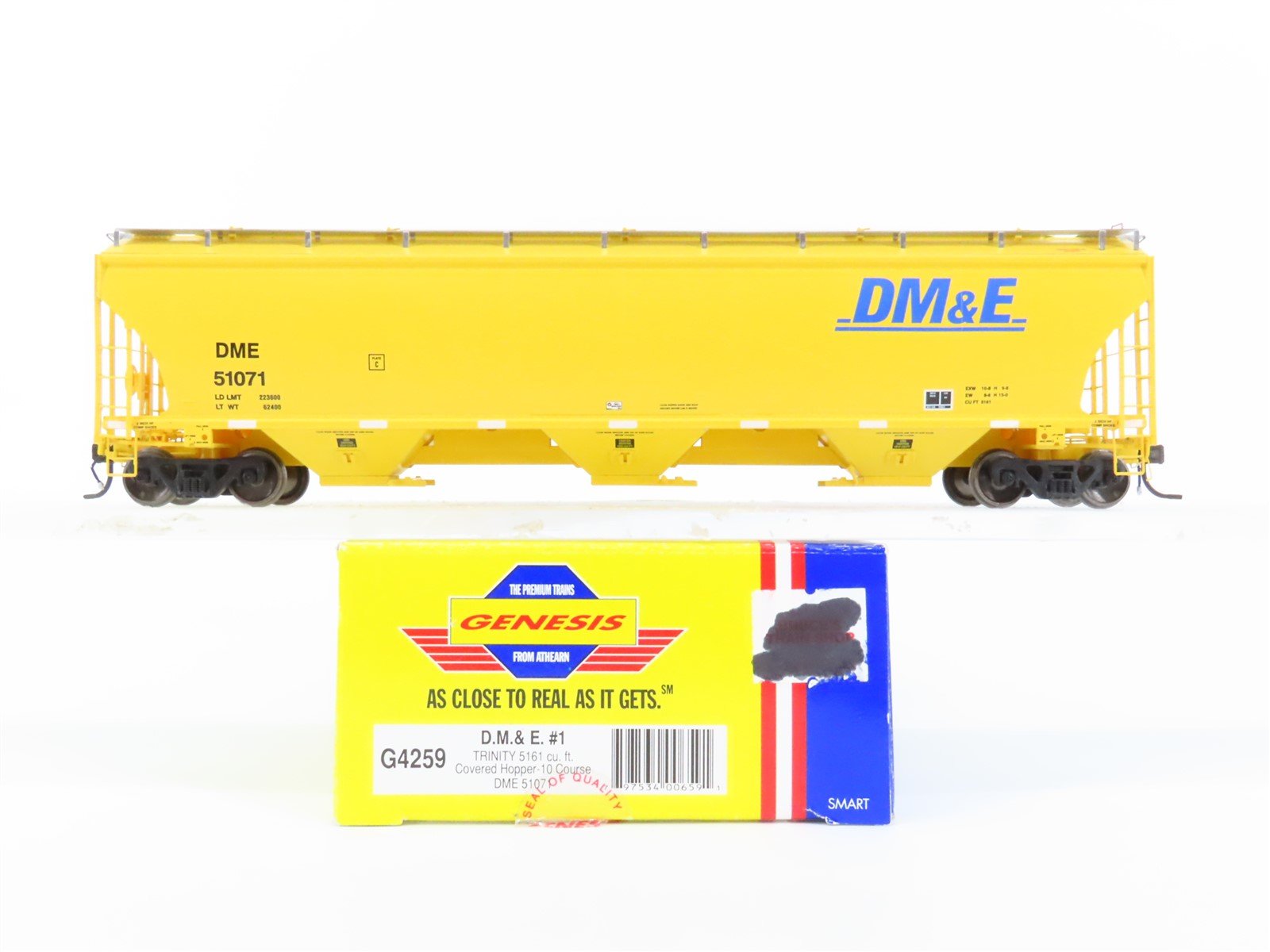 HO Athearn Genesis G4259 DME Dakota Minnesota & Eastern 3-Bay Hopper #51071