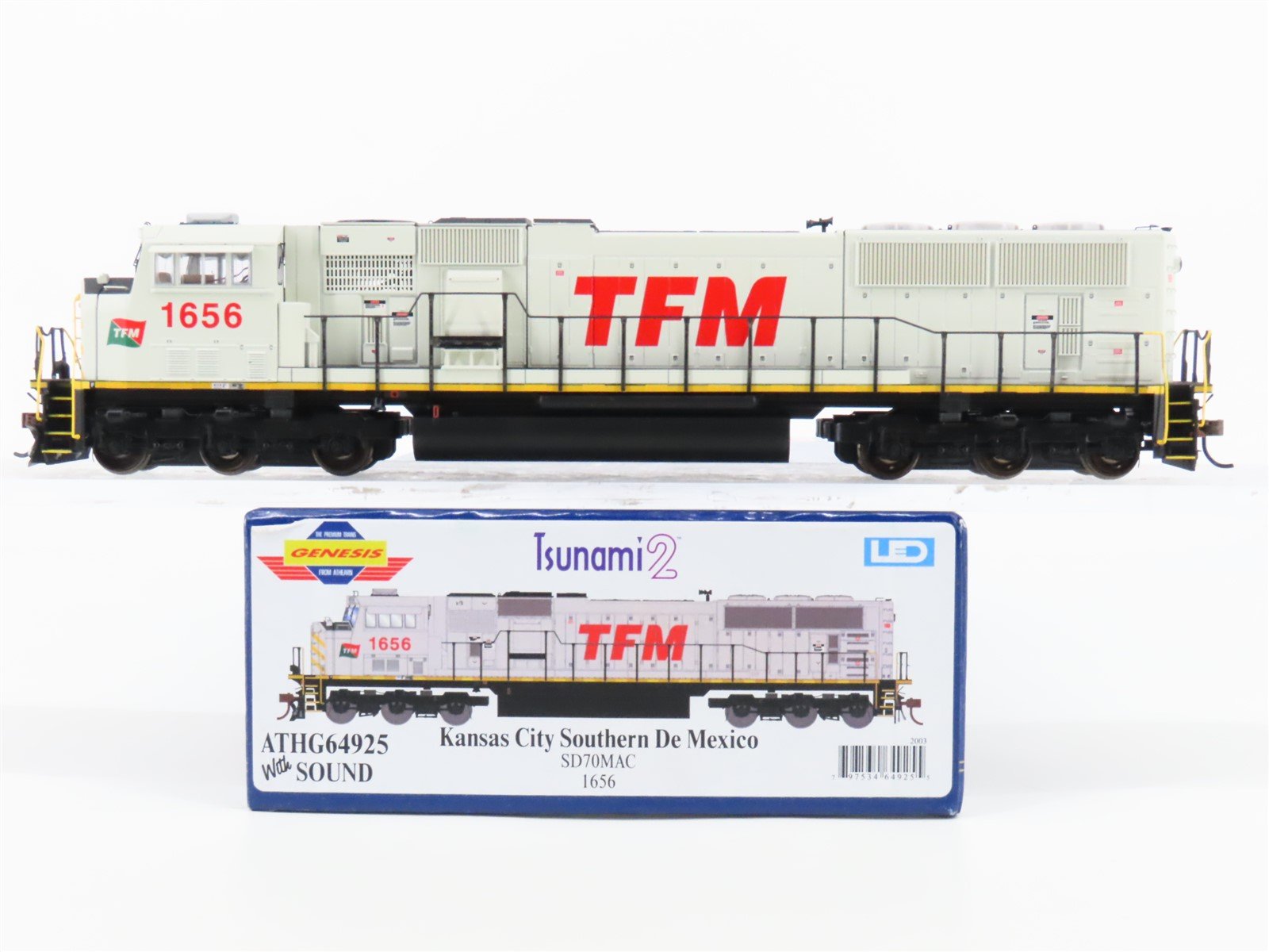 HO Scale Athearn Genesis ATHG64925 KCSdeM/TFM SD70MAC Diesel #1656 wDCC & Sound